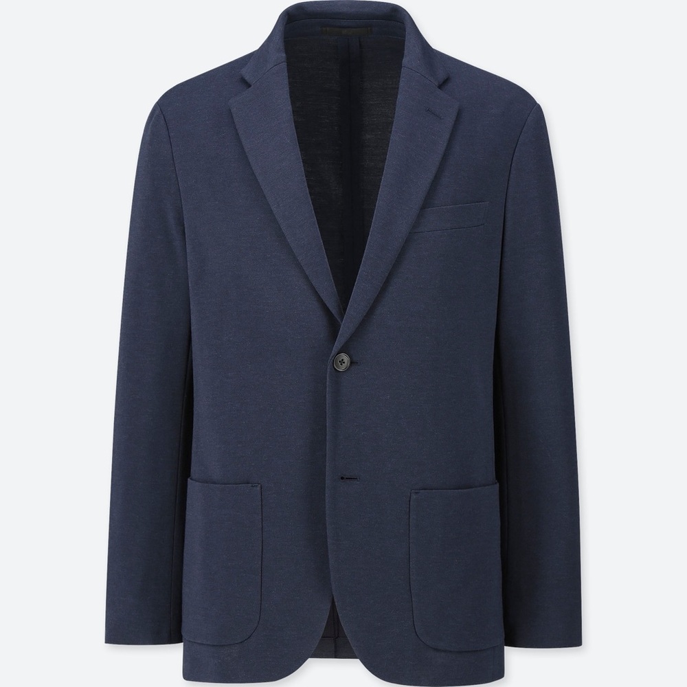 Uniqlo Navy Comfort Jacket - Casual Blazer